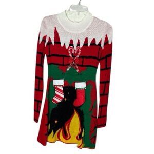 Xhilaration Ugly Christmas Sweater Dress. Size Small.